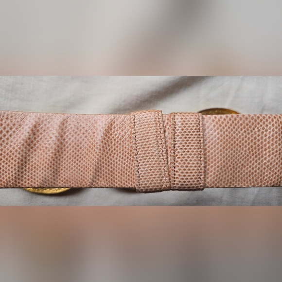 Vintahe Alexis Kirk Reptile Belt: Gold, Green, Orange